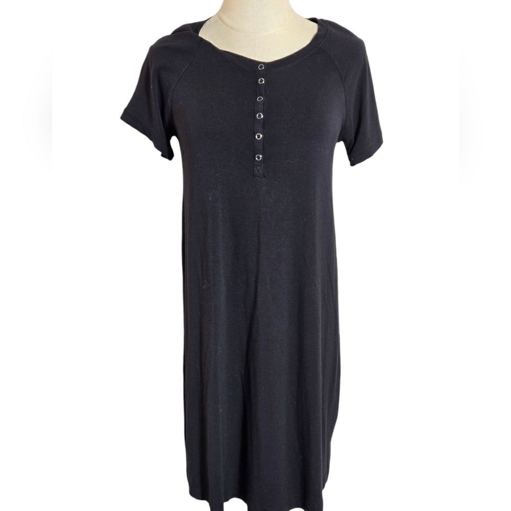 Abercrombie & Fitch Black Henley Lavering Dress
